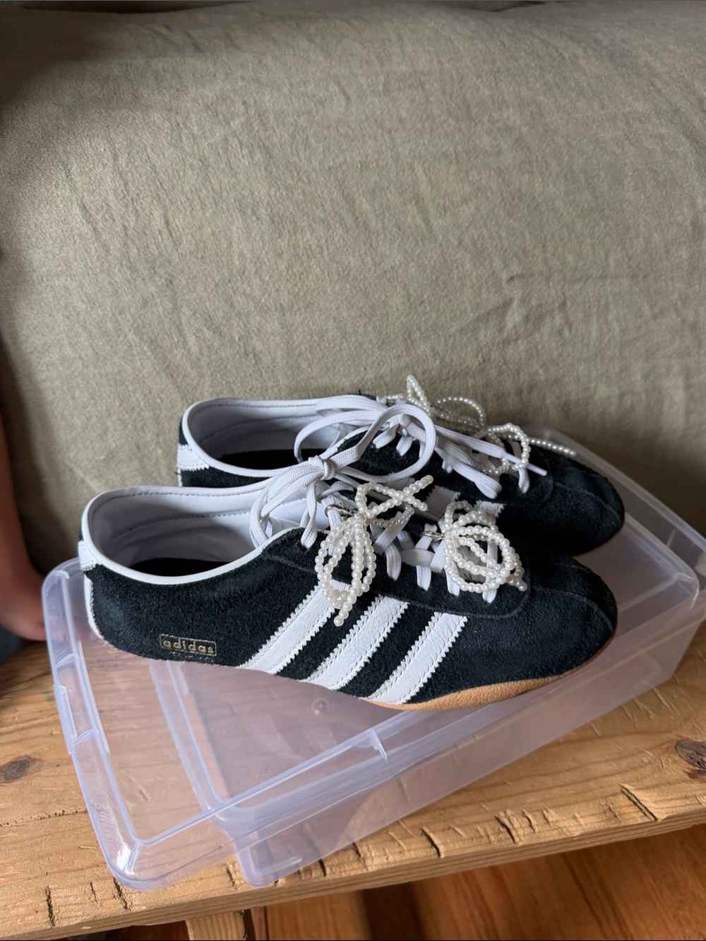 adidas Black and White Gazelle-Inspired Athletic Shoes